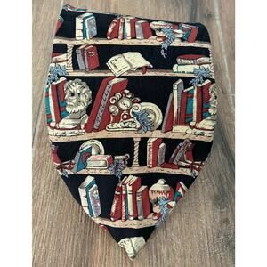 Museum Artifacts Silk Tie Books